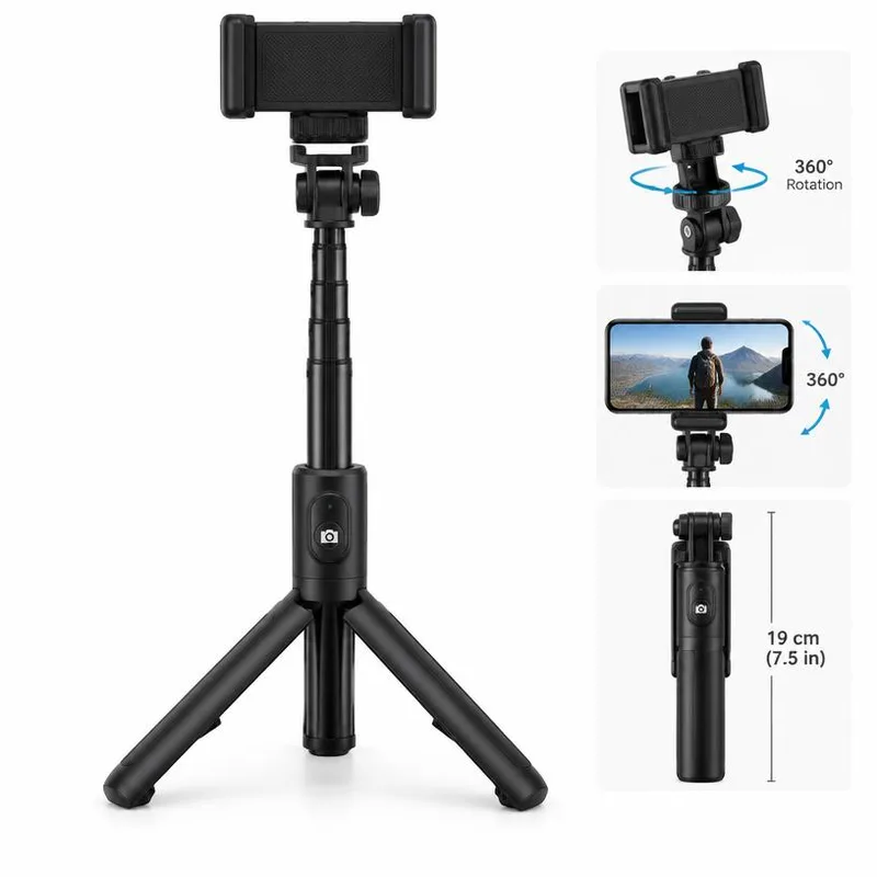 Trípode selfie 360°